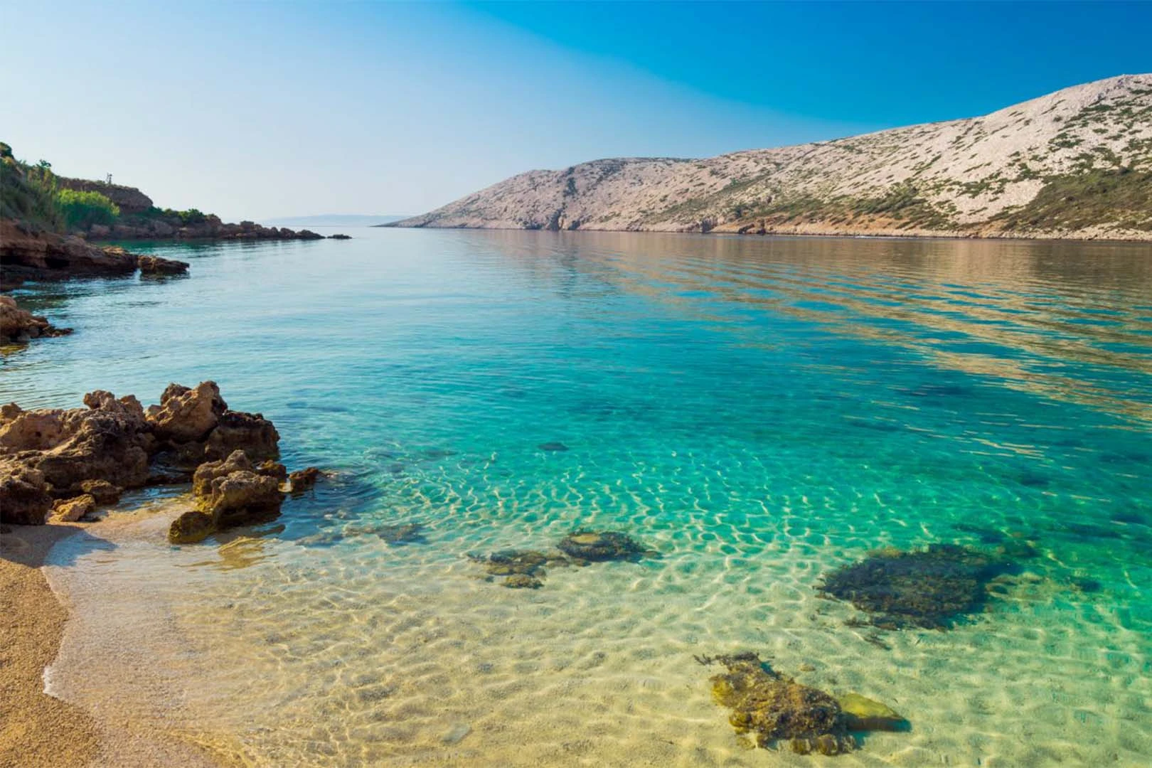 coastline of Barbat on Rab