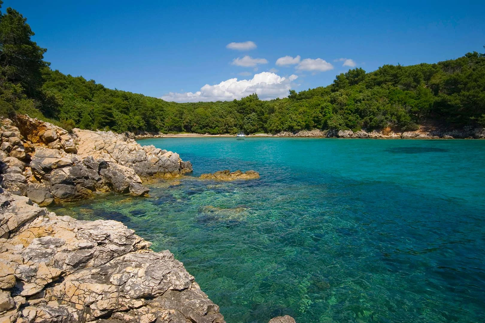 Coastline of island of Rab